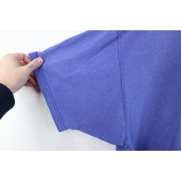 Vintage 90s Champion Mens Size Large Faded Monochrome Heavyweight T-Shirt Blue - Picture 7 of 12